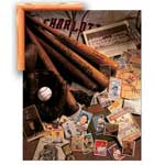 Baseball Cards - Contemporary mount print with beveled edge