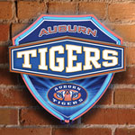 Auburn Tigers NCAA College Neon Shield Wall Lamp