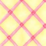 Watercolor Hearts Fabric by the Yard -  Plaid