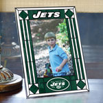 New York Jets NFL 9" x 6.5" Vertical Art-Glass Frame