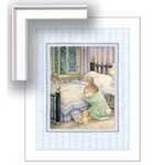 Holly Pond Hill: Bunny Prayers - Contemporary mount print with beveled edge