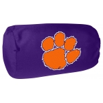 Clemson Tigers NCAA College 14" x 8" Beaded Spandex Bolster Pillow