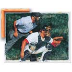 The Catcher - Contemporary mount print with beveled edge