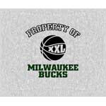 Milwaukee Bucks 58" x 48" "Property Of" Blanket / Throw