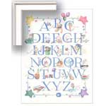 ABC's - Contemporary mount print with beveled edge