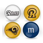 St. Louis Rams Custom Printed NFL M&M's With Team Logo