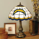 San Diego Chargers NFL Stained Glass Tiffany Table Lamp
