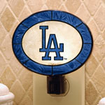 Los Angeles Dodgers MLB Art Glass Nightlight