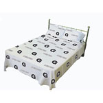 Georgetown Hoyas  100% Cotton Sateen Full Sheet Set - White