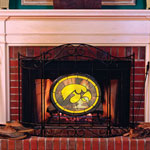 Iowa Hawkeyes NCAA College Stained Glass Fireplace Screen