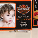 Harley Davidson Motorcycle Black Ceramic Picture Frame