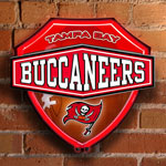 Tampa Bay Buccaneers NFL Neon Shield Wall Lamp