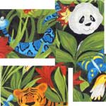 Crib Comforter - Jungle All Over