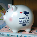 New England Patriots NFL Ceramic Piggy Bank