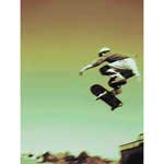 Skate Boarder III - Contemporary mount print with beveled edge