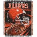 Cleveland Browns NFL "Spiral" 48" x 60" Triple Woven Jacquard Throw