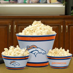 Denver Broncos NFL Melamine 3 Bowl Serving Set