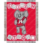 Alabama Crimson Tide NCAA College Baby 36" x 46" Triple Woven Jacquard Throw