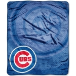 Chicago Cubs MLB "Retro" Royal Plush Raschel Blanket 50" x 60"