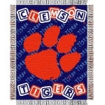 Clemson Tigers NCAA College Baby 36" x 46" Triple Woven Jacquard Throw