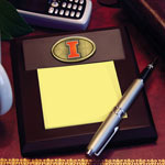 Illinois Illini NCAA College Memo Pad Holder