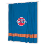 Detroit Pistons MVP Microsuede Shower Curtain