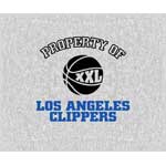 Los Angeles Clippers 58" x 48" "Property Of" Blanket / Throw