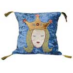Pea Princess 14" Throw Pillow - Face 