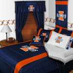 Illinois Illini Side Lines Comforter / Sheet Set