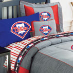 Philadelphia Phillies Twin Size Sheets Set