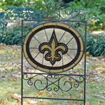 New Orleans Saints NFL Stained Glass Outdoor Yard Sign