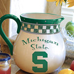 Michigan State Spartans NCAA College 14" Gameday Ceramic Chip and Dip Platter