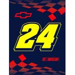 #24 Jeff Gordon 60" x 80" Winner's Circle Collection Blanket / Throw