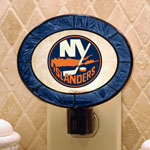 New York Islanders NHL Art Glass Nightlight