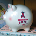 Los Angeles Anaheim Angels MLB Ceramic Piggy Bank