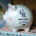 Colorado Rockies MLB Ceramic Piggy Bank