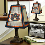 Auburn Tigers NCAA College Art Glass Table Lamp