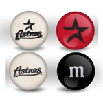 Houston Astros Custom Printed MLB M&M's With Team Logo