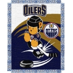 Edmonton Oilers NHL Baby 36" x 46" Triple Woven Jacquard Throw