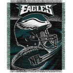 Philadelphia Eagles NFL "Spiral" 48" x 60" Triple Woven Jacquard Throw