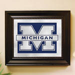 Michigan Wolverines NCAA College Laser Cut Framed Logo Wall Art
