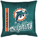 Miami Dolphins Locker Room Toss Pillow