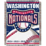 Washington Nationals MLB 48"x 60" Triple Woven Jacquard Throw