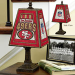 San Francisco 49ers NFL Art Glass Table Lamp