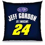 #24 Jeff Gordon 18" Blue Dupont Toss Pillow