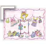 Paper Doll - Contemporary mount print with beveled edge