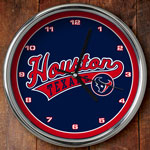 Houston Texans NFL 12" Chrome Wall Clock