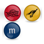 Cleveland Cavaliers Custom Printed NBA M&M's With Team Logo