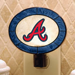 Atlanta Braves MLB Art Glass Nightlight