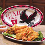 Utah Utes NCAA College 12" Ceramic Oval Platter